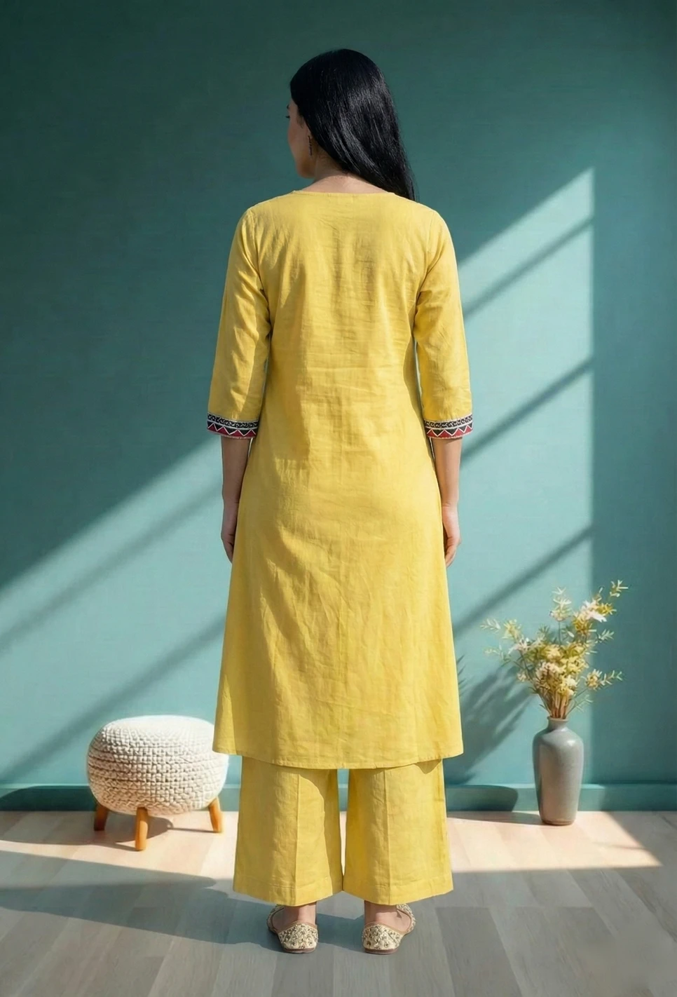 Khadi Cotton Kurta Pant Set