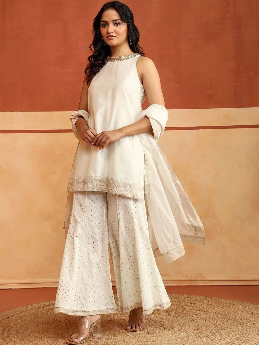 Kurta Palazzo Dupatta Set